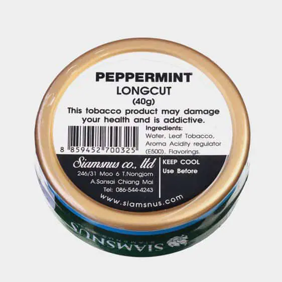Siamsnus Longcut Peppermint Backside