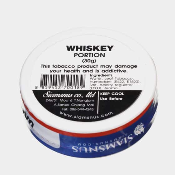Siamsnus Whiskey Portion Backside